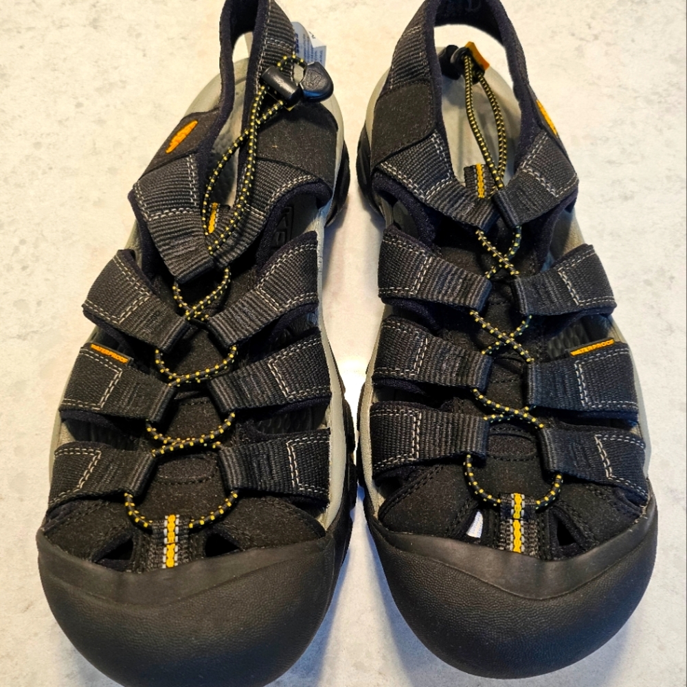 Black and Yellow Outdoor Sandals